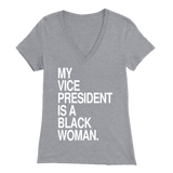 My VP is a Black Woman Short-Sleeve (Women's V-cut)