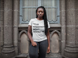 Your Misogynoir Won't Destroy Me Short-Sleeve Unisex T-Shirt (black text)