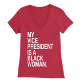 My VP is a Black Woman Short-Sleeve (Women's V-cut)