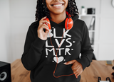 BLK LVS MTR (hearts) Unisex Hoodie