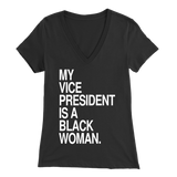 My VP is a Black Woman Short-Sleeve (Women's V-cut)