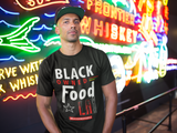 Black Owned Food LA (graphics-white text) Short-Sleeve Unisex T-Shirt