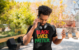 Black Lives Matter (period) Short sleeve t-shirt