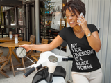 My VP is a Black Woman Short-Sleeve (Women's V-cut)