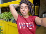 Vote! Short-Sleeve Unisex T-Shirt (blue text)
