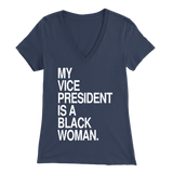 My VP is a Black Woman Short-Sleeve (Women's V-cut)