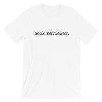 book reviewer Short-Sleeve Unisex White T-Shirt