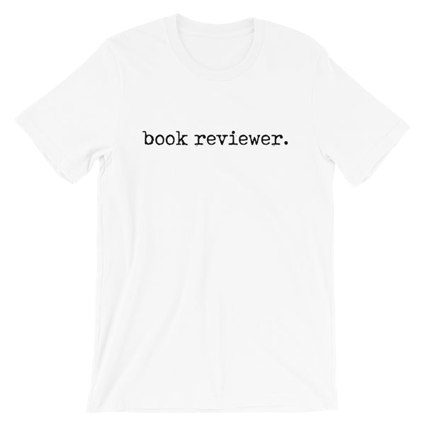 book reviewer Short-Sleeve Unisex White T-Shirt