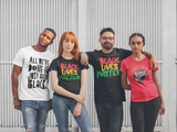 Black Lives Matter (period) Short sleeve t-shirt