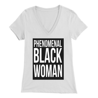 Phenomenal Black Woman (Women's V-Cut)