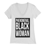 Phenomenal Black Woman (Women's V-Cut)